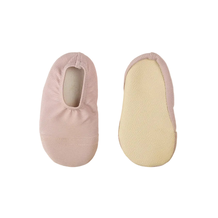 Lavender Ribbed Swim Slippers
