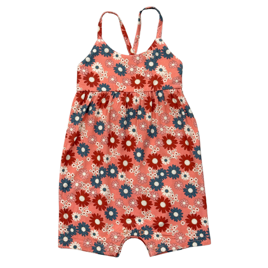 Zoey Daisy Tie-Back Romper