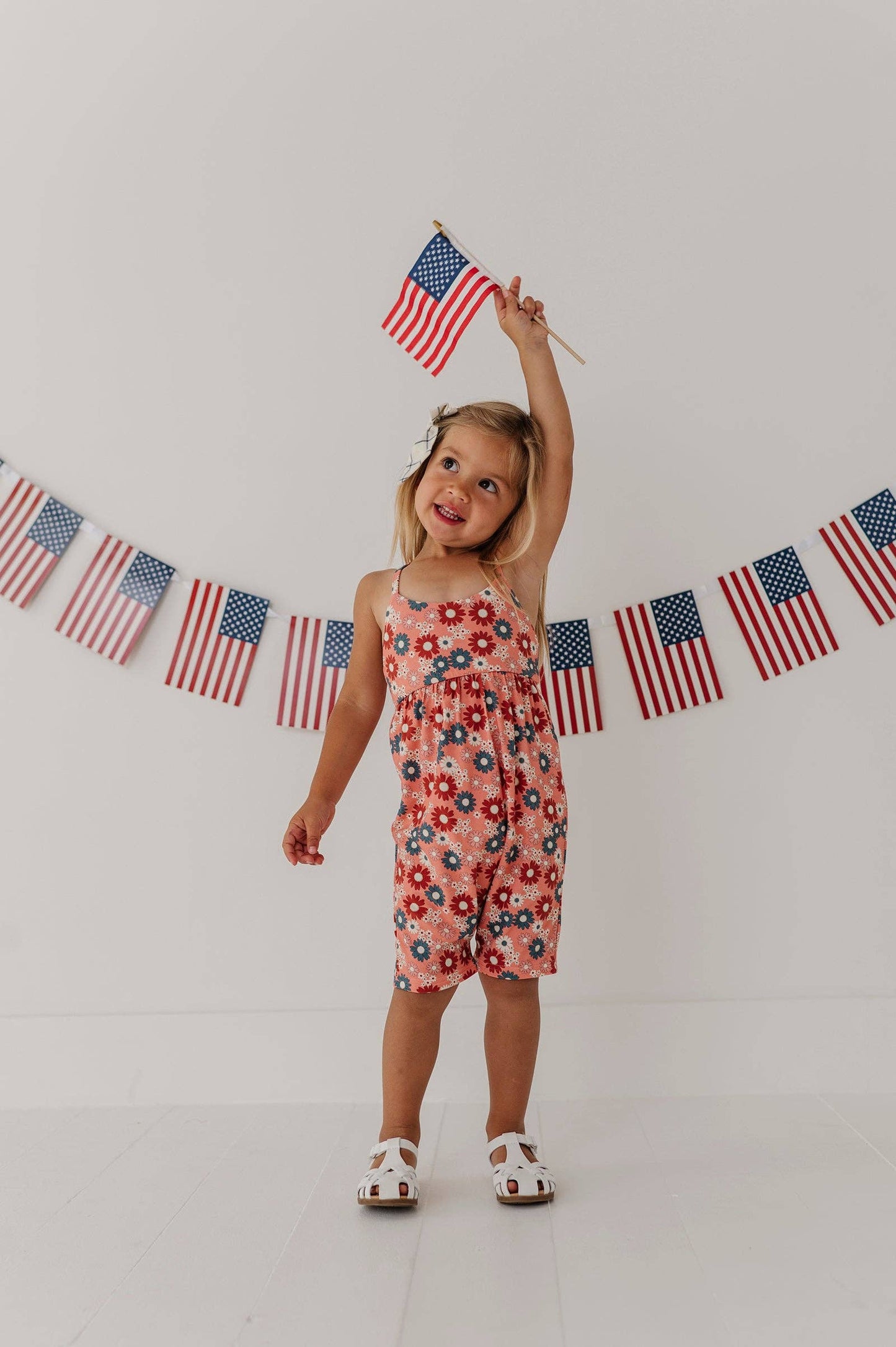 Zoey Daisy Tie-Back Romper