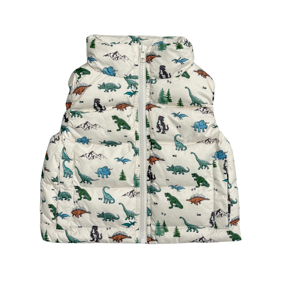 Dino Land Puffer Vest