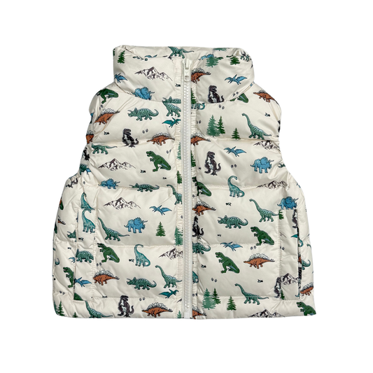 Dino Land Puffer Vest