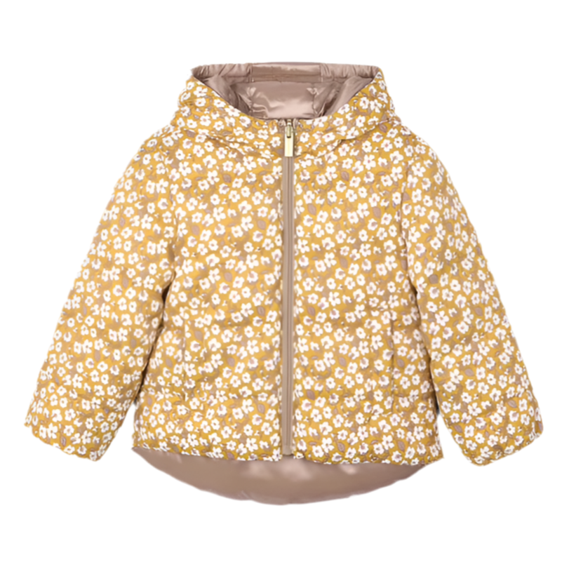 Floral Mole Reversible Puffer Jacket