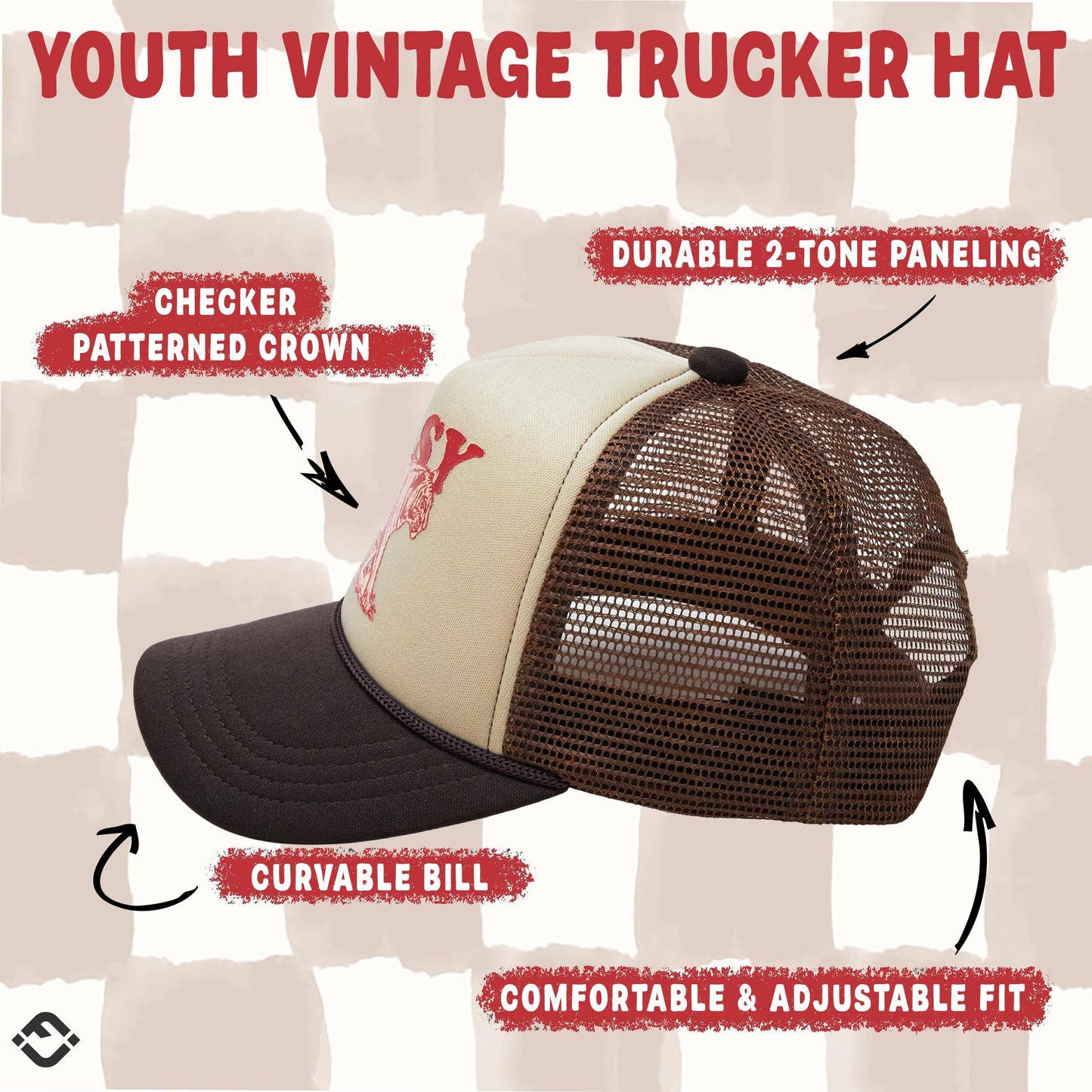 Toddler Easy Tiger Trucker Hat