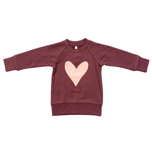 Love Raglan Sweatshirt