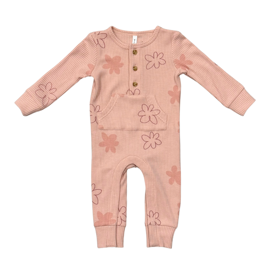Daisy Doodle Waffle Romper