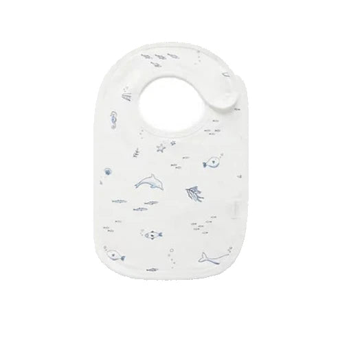 Organic Cotton Bib- Vanilla Nautical