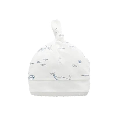 Organic Knot Hat- Vanilla Nautical