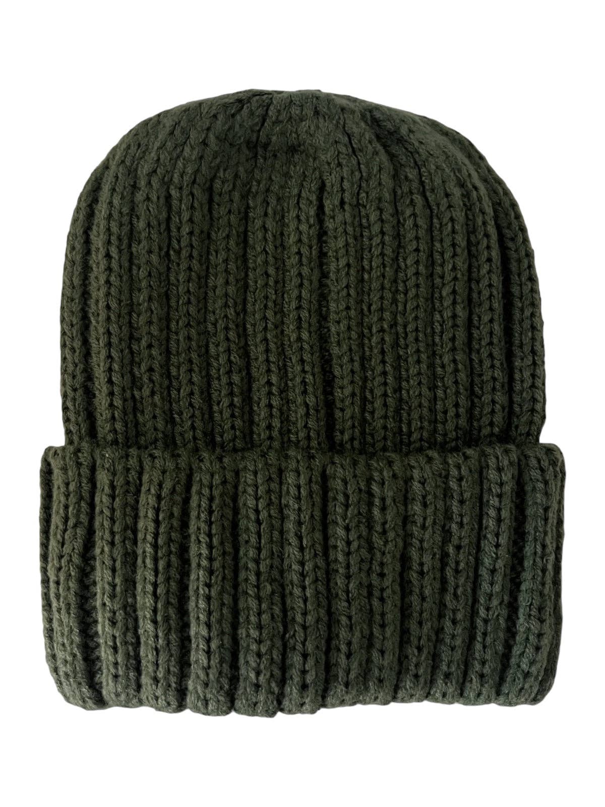 Chunky Knit Hat - Forest