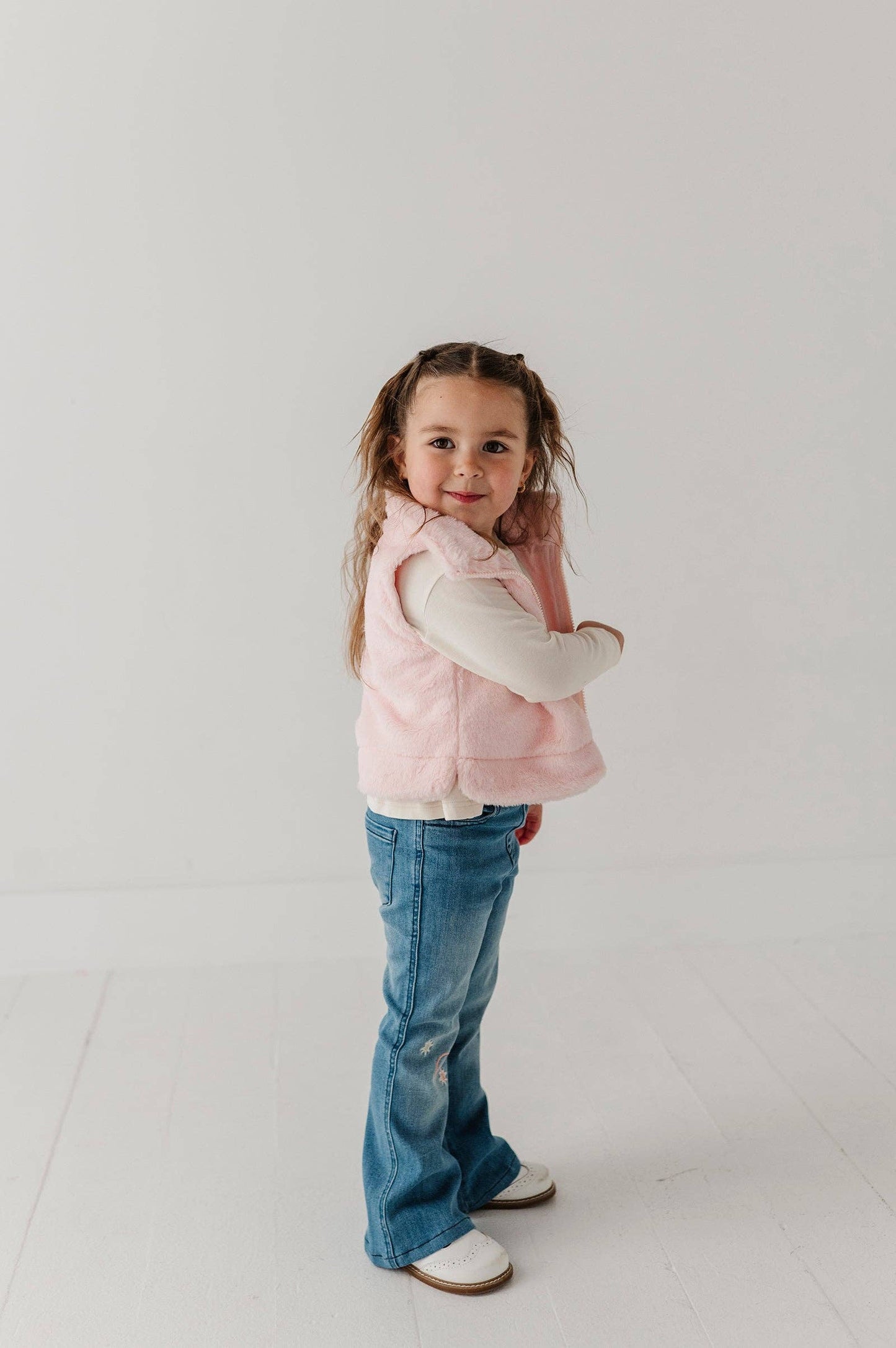Light Pink Faux Fur Vest