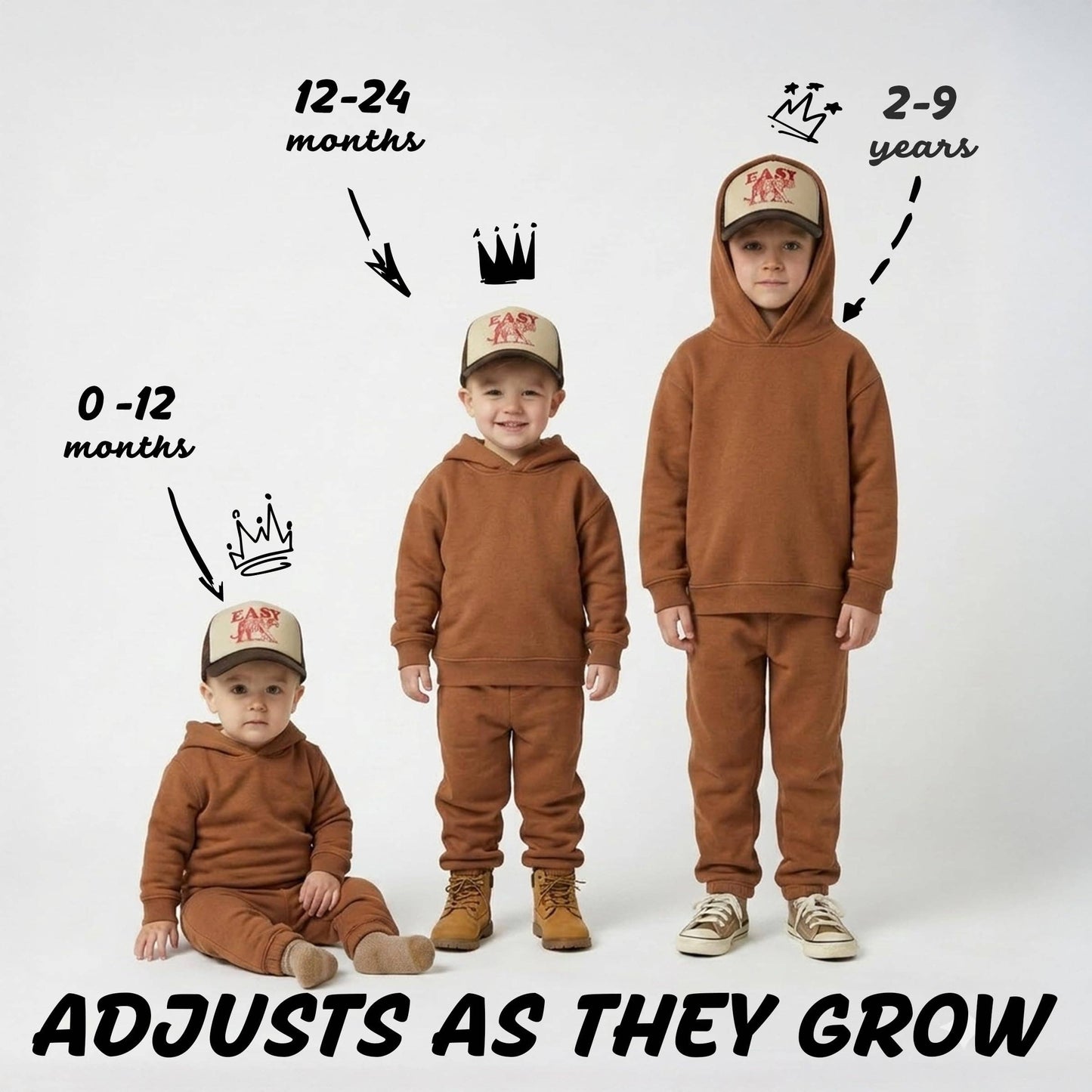 Toddler Easy Tiger Trucker Hat
