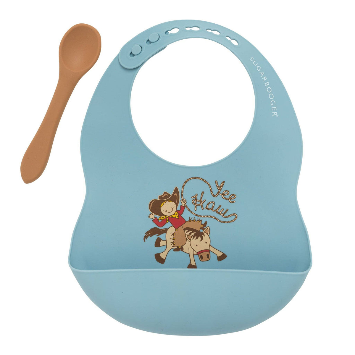 Silicone Bib & Spoon Set | Yee Haw