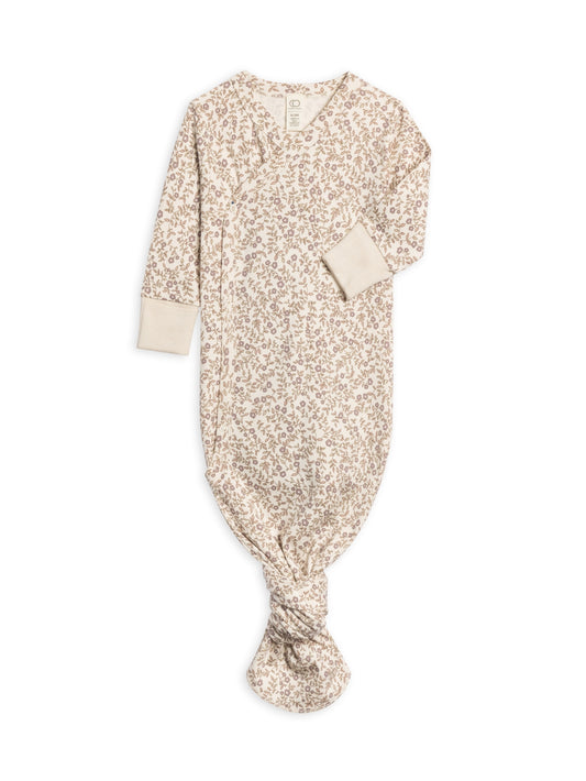 Organic Newborn Indy Kimono Gown - Aurora Floral