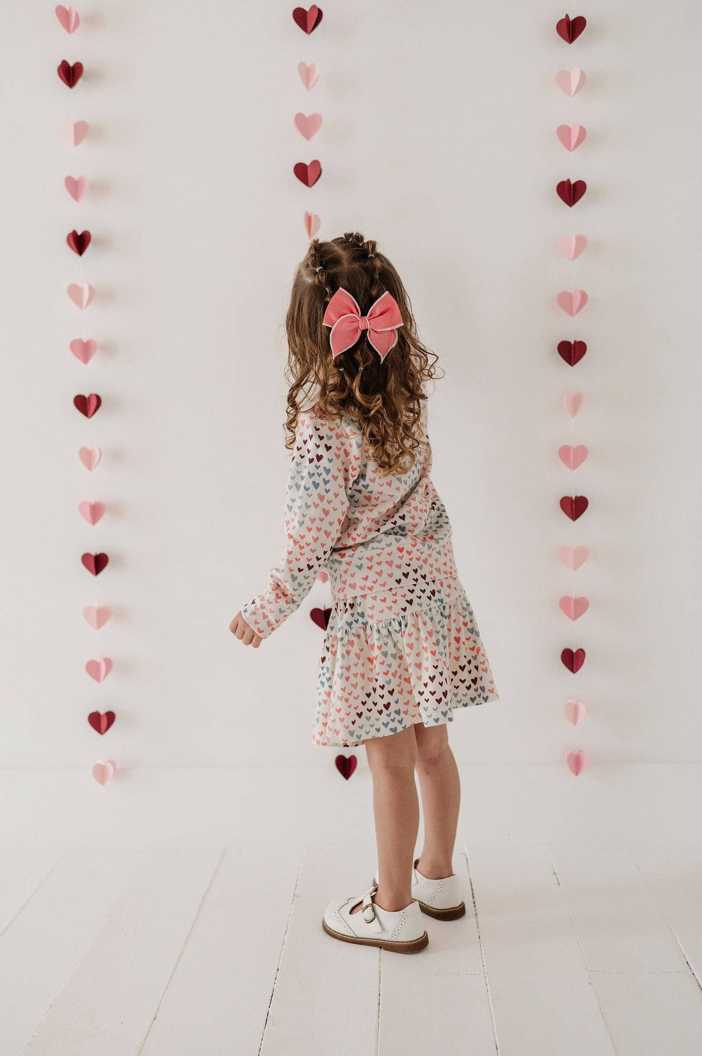 Rainbow Hearts Raglan Sweatshirt