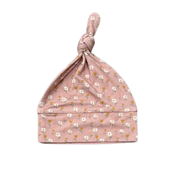 Mini Daisy Knotted Hat