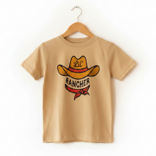 Lil Rancher Western Kids Tee