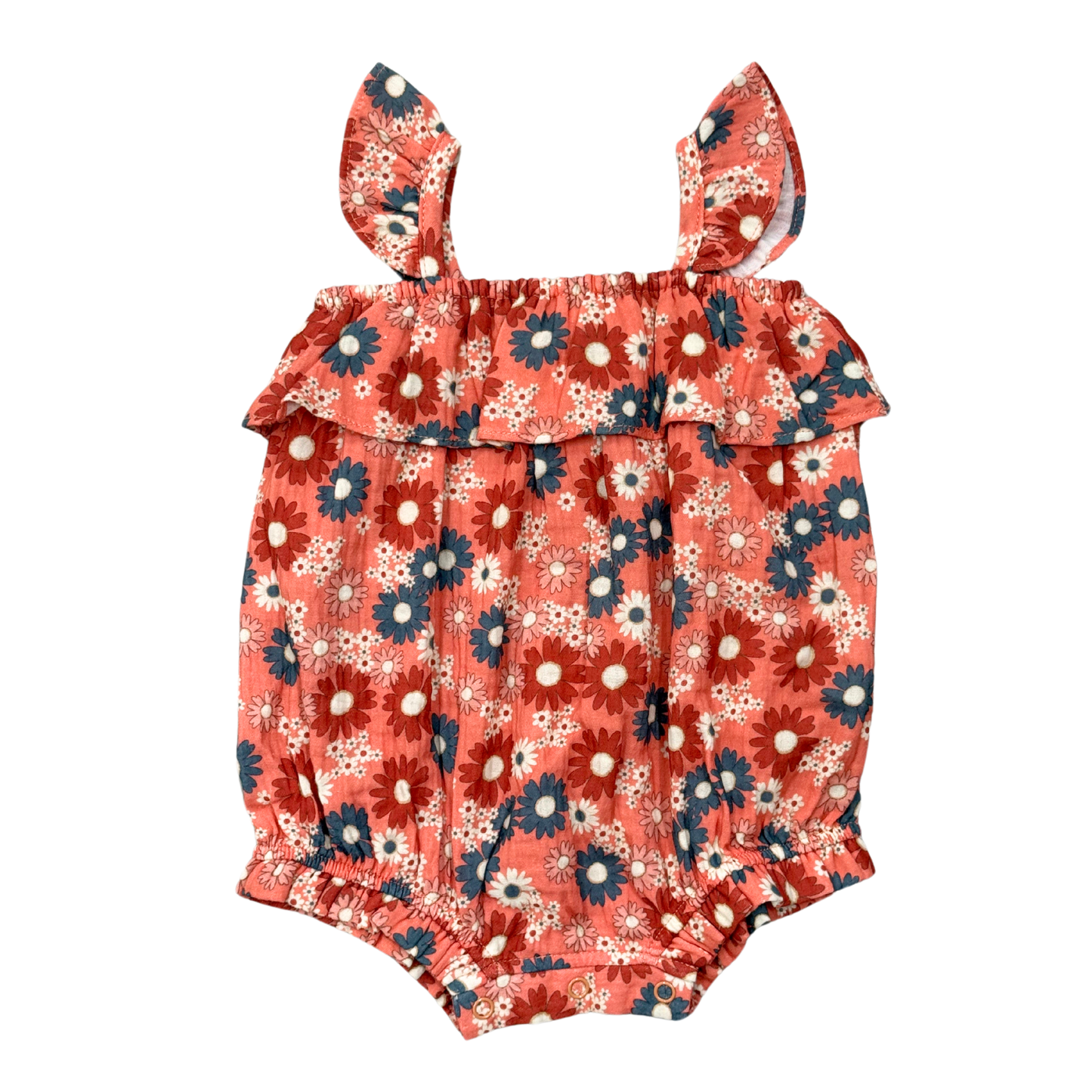 Zoey Daisy Gauze Bubble Romper