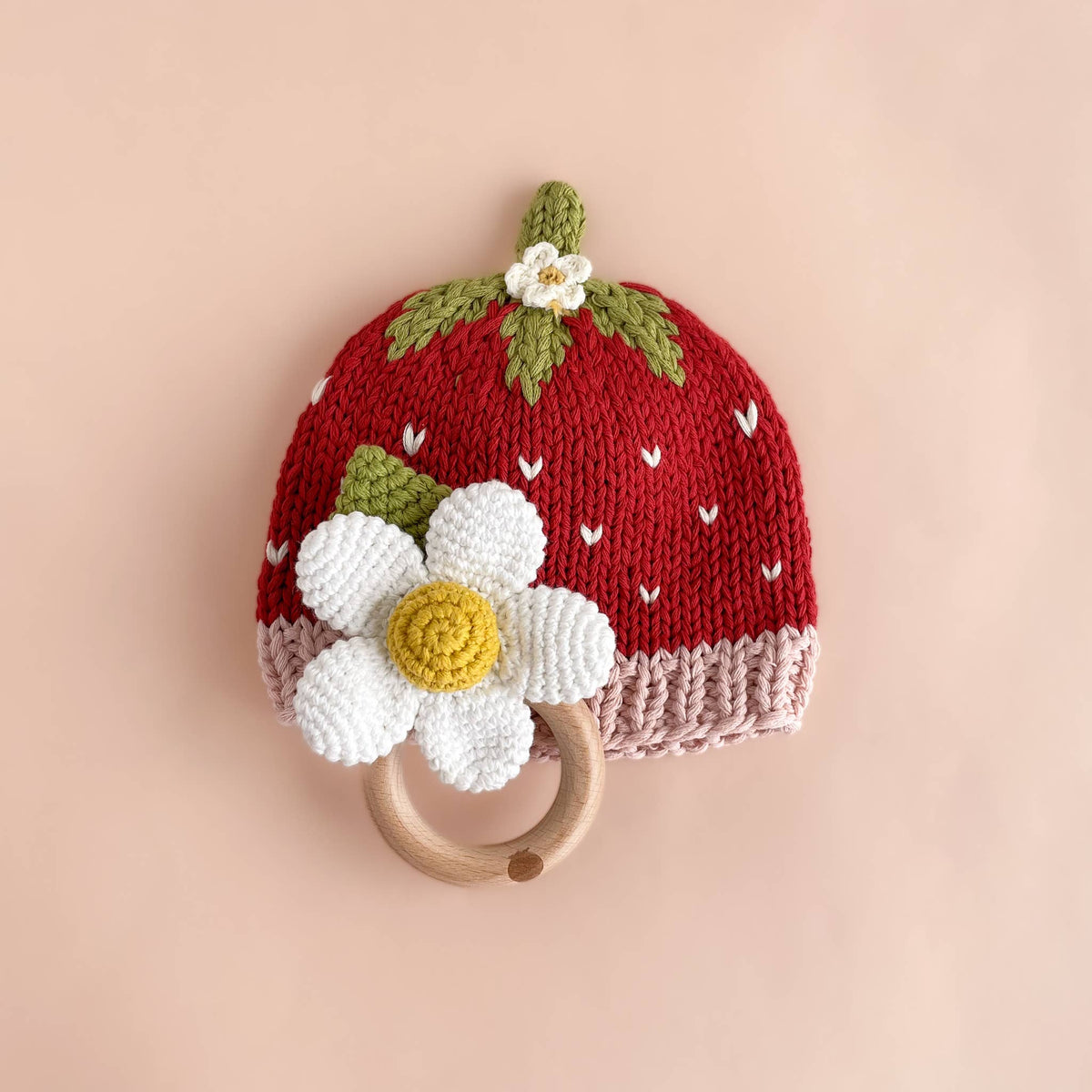 Organic Cotton Strawberry Beanie