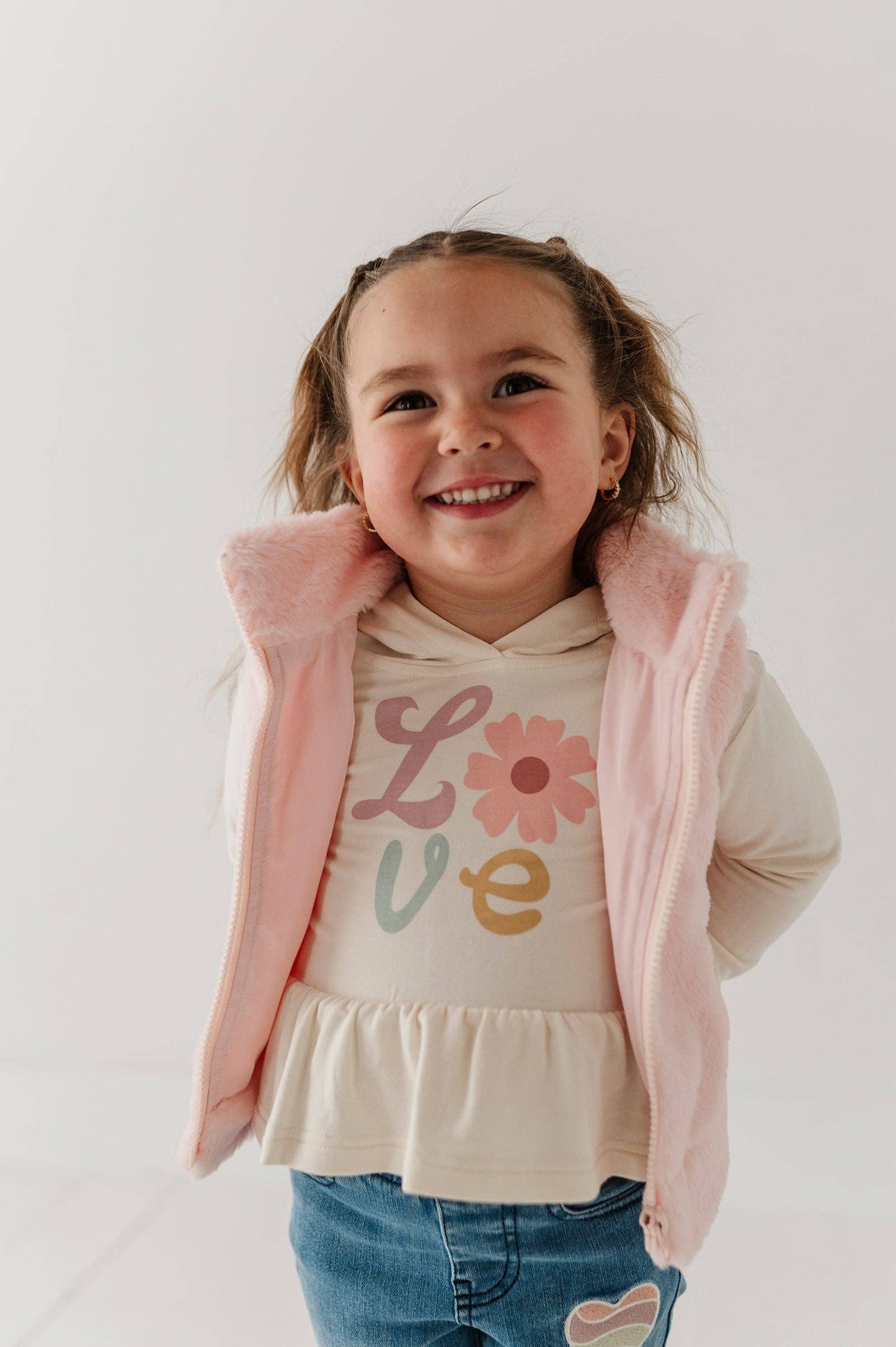 Light Pink Faux Fur Vest