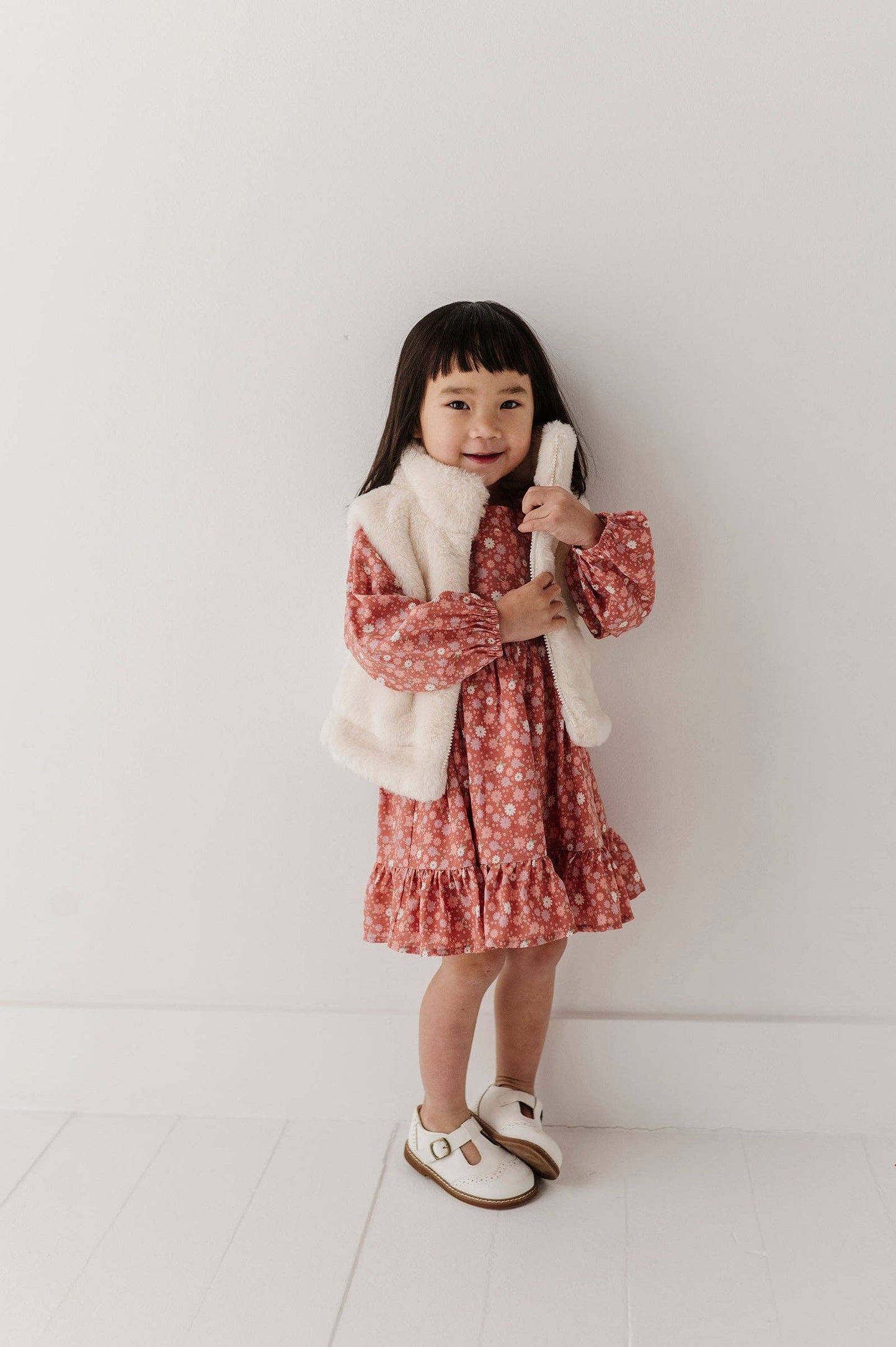 Cream Faux Fur Vest
