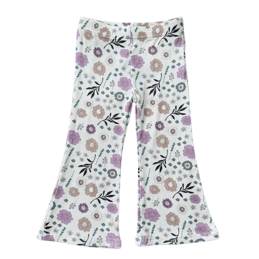Flare Bamboo Pants - Winter Floral