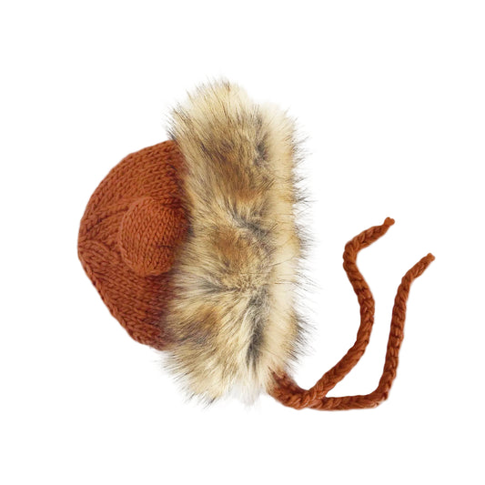 Organic Lennon Lion Baby Bonnet