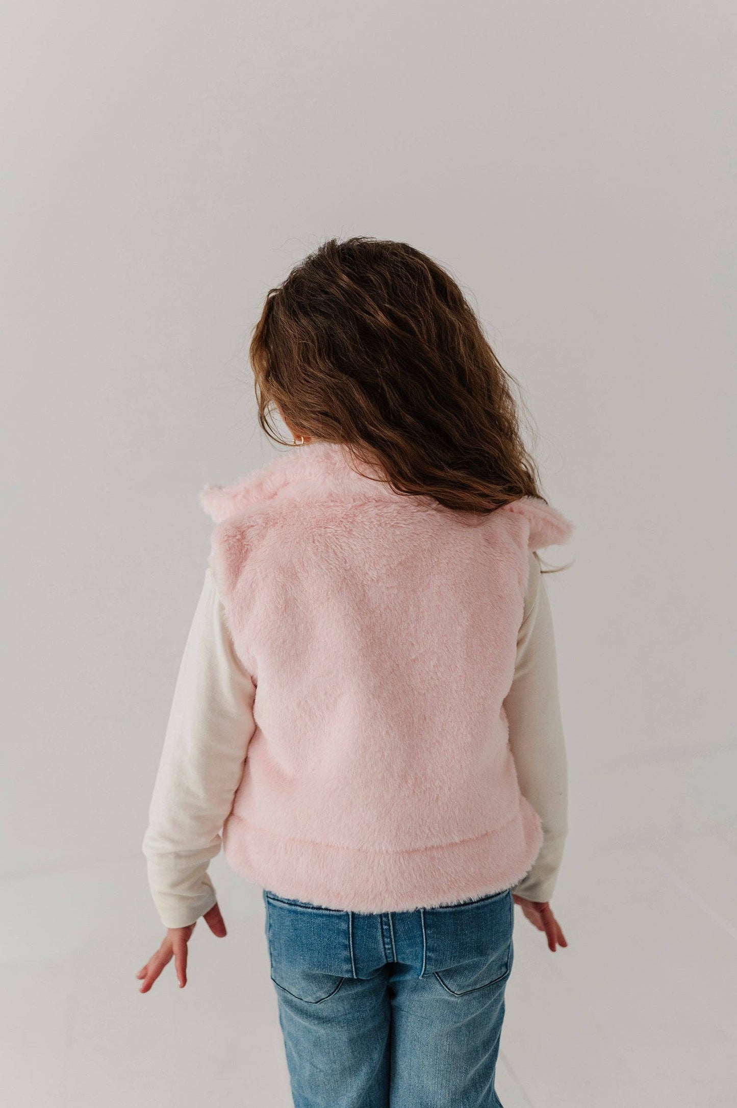 Light Pink Faux Fur Vest