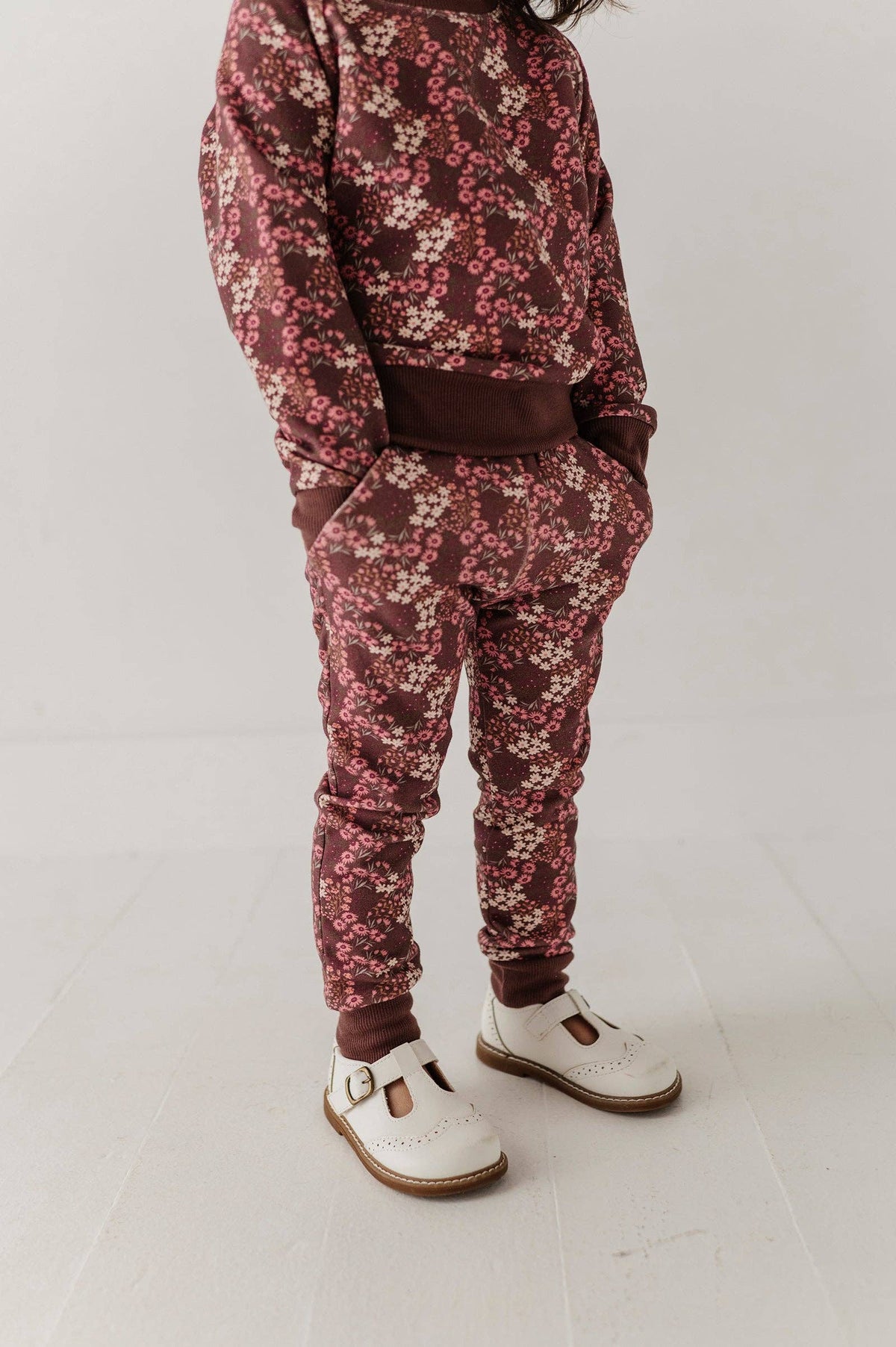 Cluster Garden Floral Fleece Sweatpants