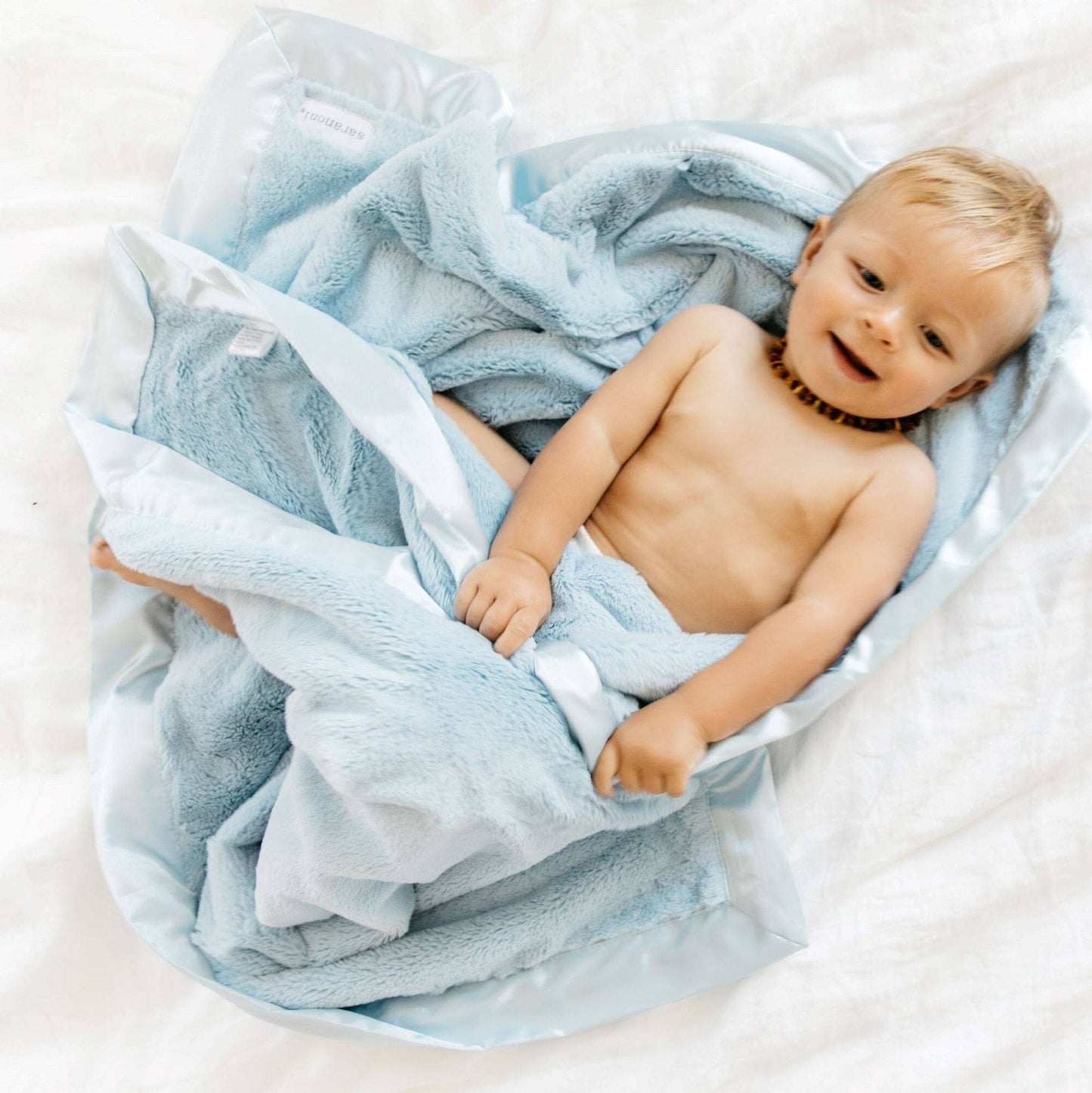 Satin Border Chenille Blanket -  Daisy