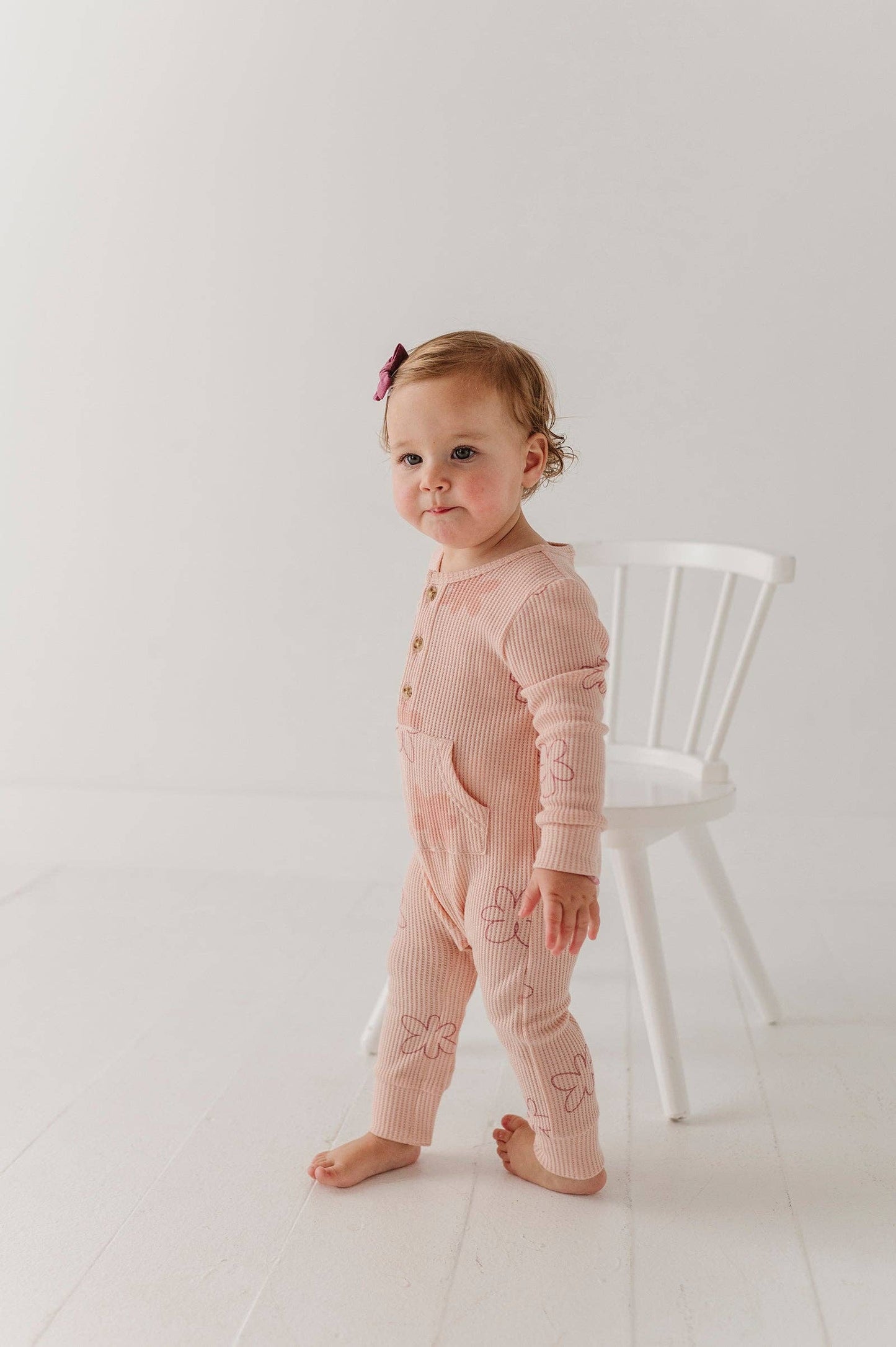 Daisy Doodle Waffle Romper