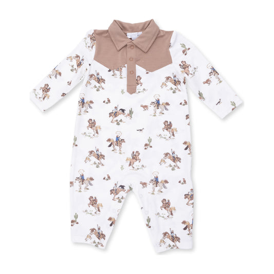 Horse Wrangler Long Sleeve Cowboy Romper