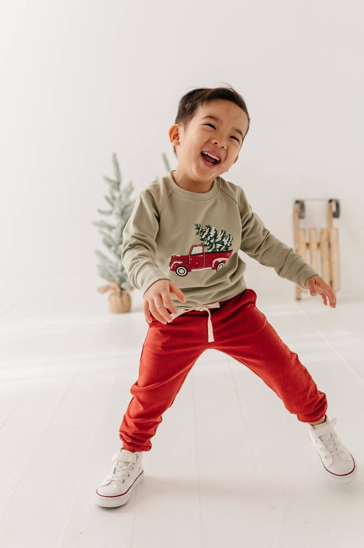 Berry Red Bamboo Joggers