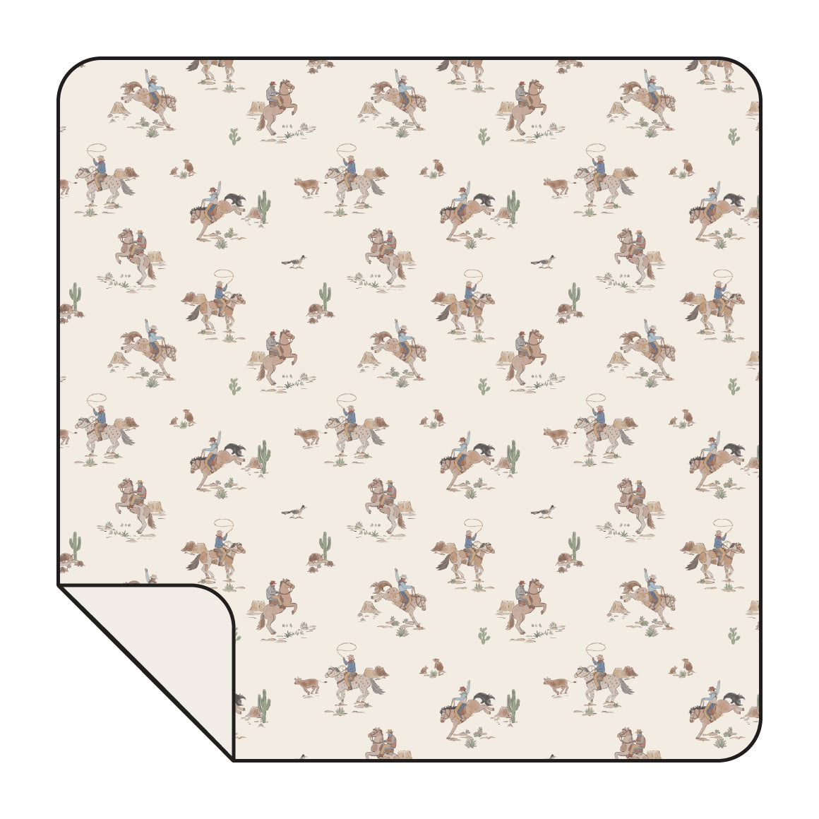 Horse Wrangler Swaddle Blanket