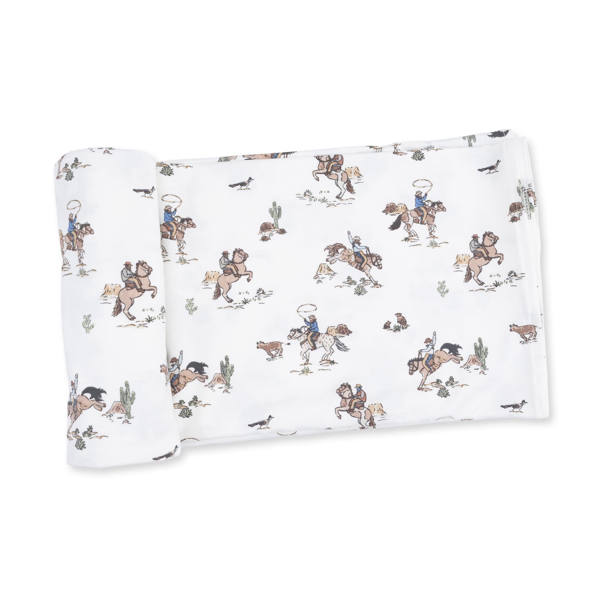 Horse Wrangler Swaddle Blanket