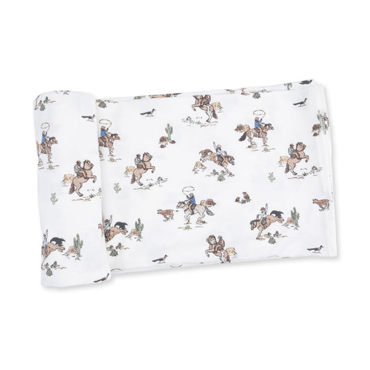 Horse Wrangler Swaddle Blanket