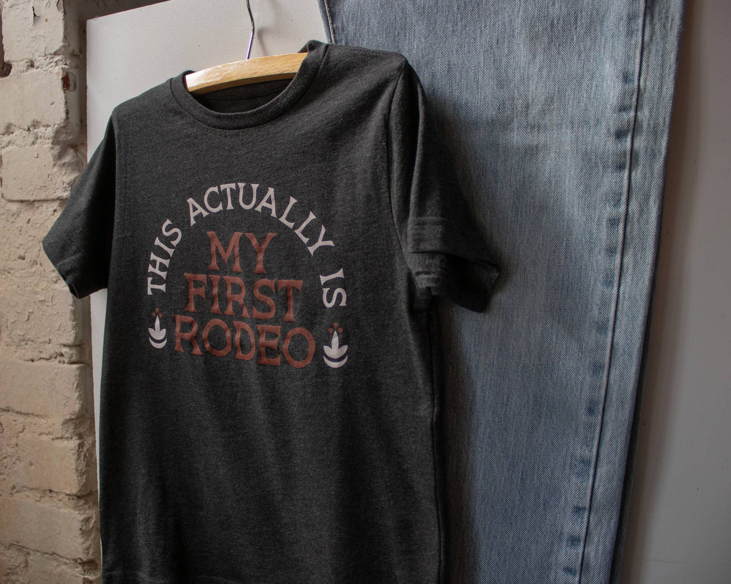 Actually My First Rodeo Western Kids Tee