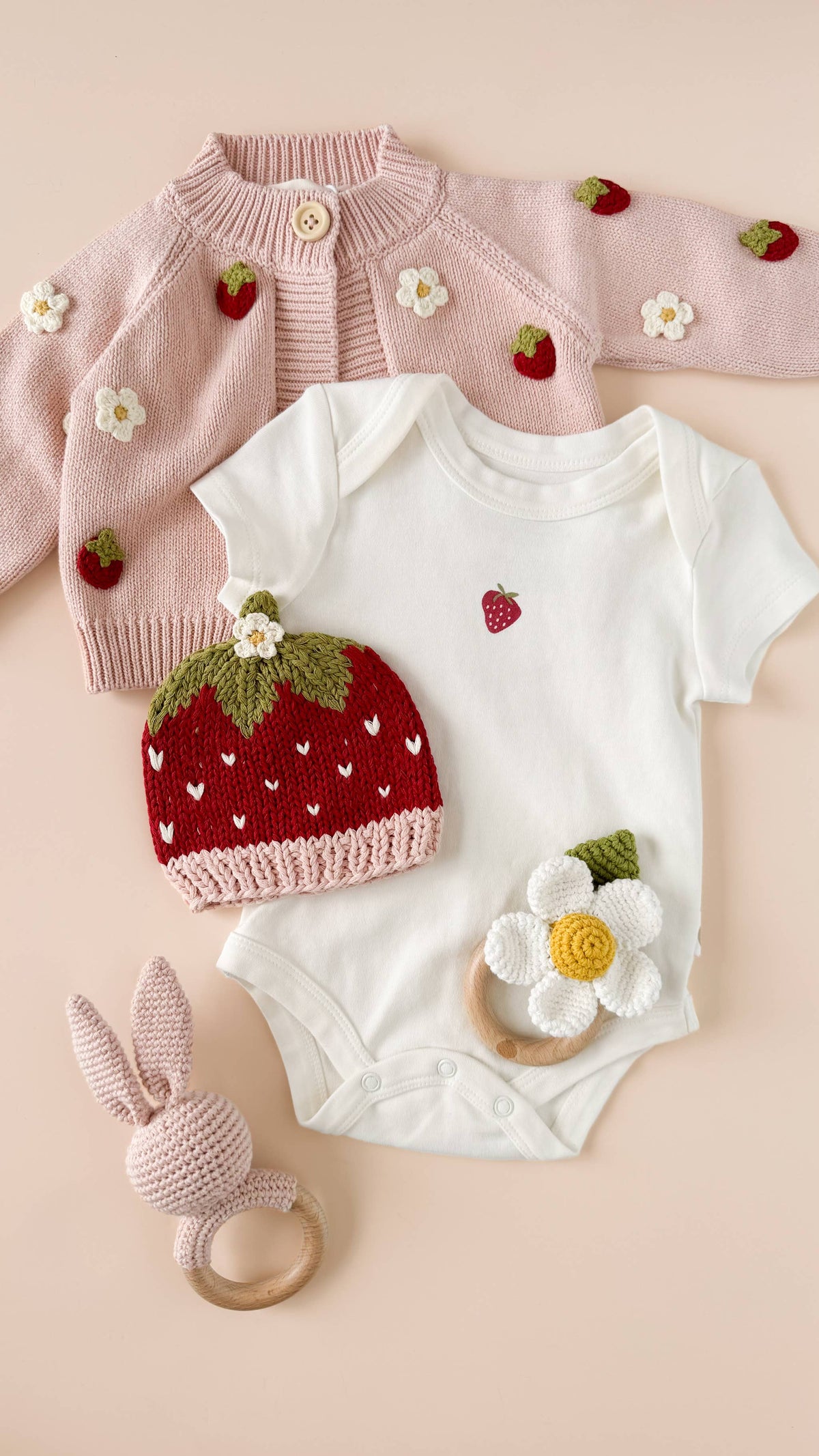 Organic Cotton Strawberry Beanie