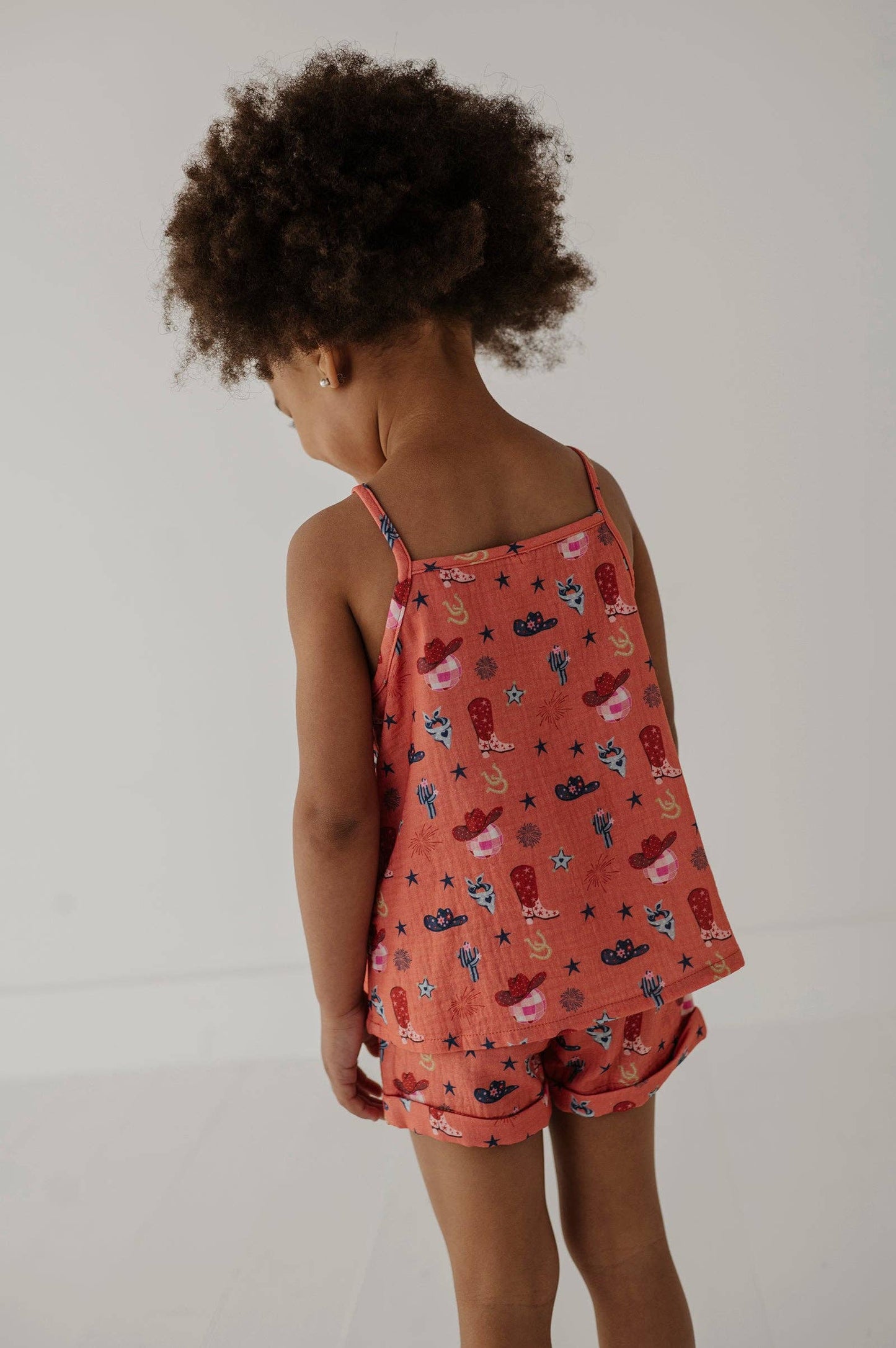 American Cowgirl Gauze Tank & Short Set