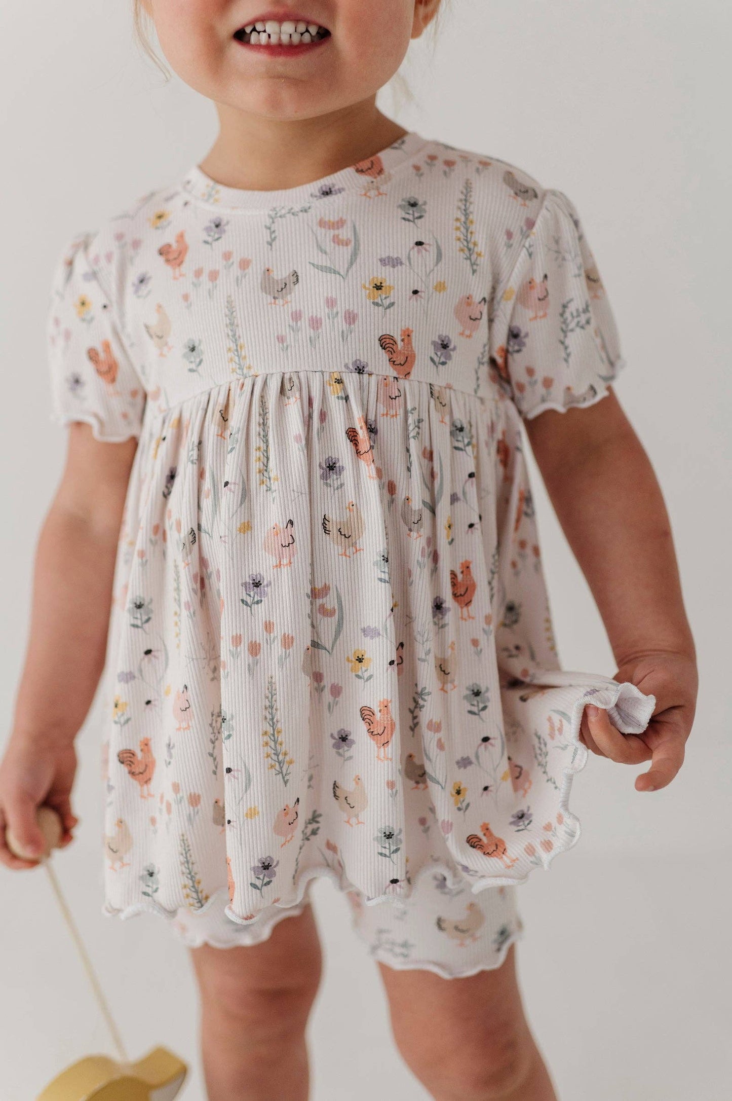 Floral Chickens Babydoll Set