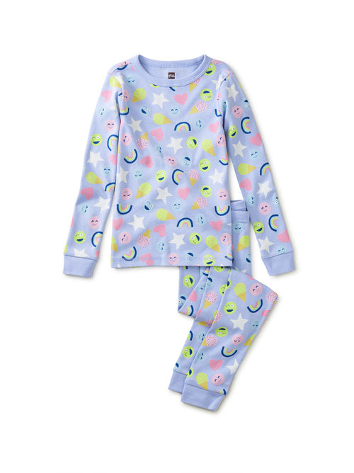 Goodnight Pajama Set: Emojis