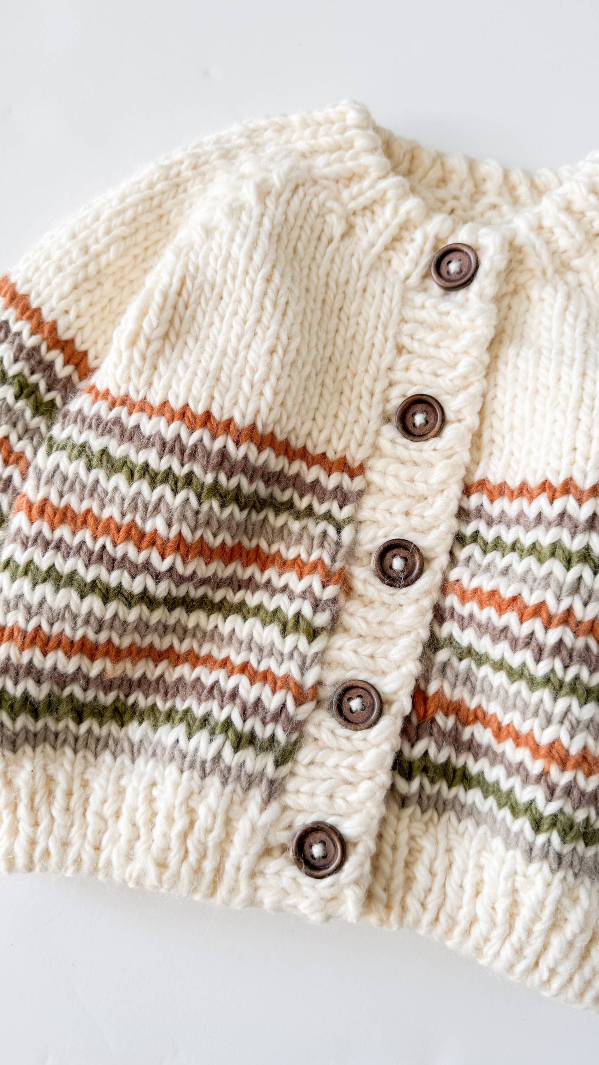 Organic Woodland Stripe Cardigan