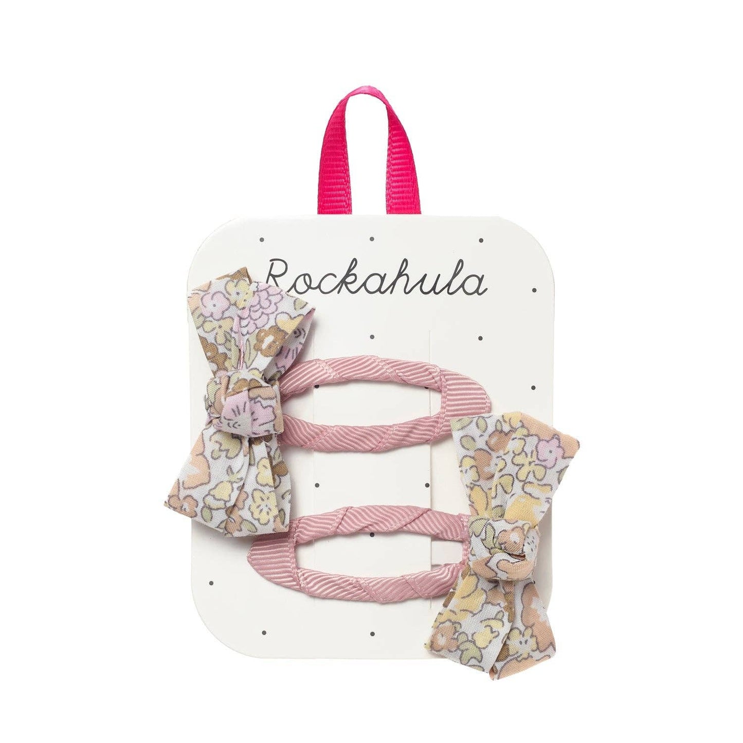 Fairytale Floral Twisty Bow Clips