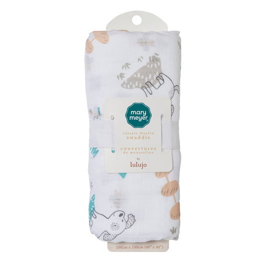 Lulujo Cotton Swaddle - Sparky Puppy
