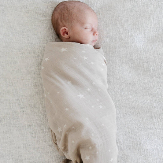 Bamboo Rayon Muslin Swaddle -  Starry Night