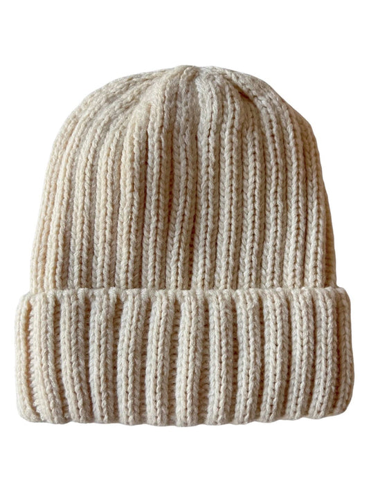 Chunky Knit Hat - Bone
