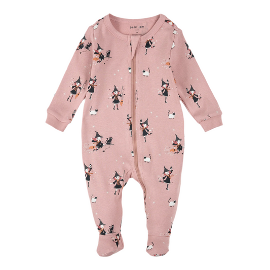 Pink Witch Glow-in-the-Dark Footed Sleeper