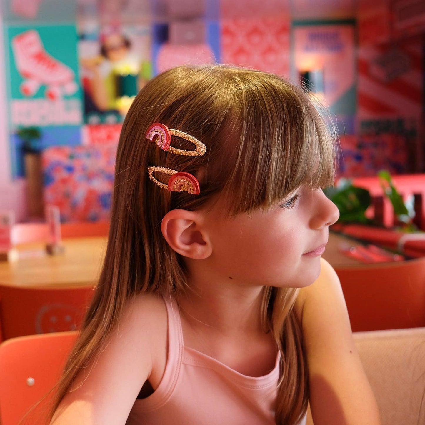 Disco Rainbow Clips