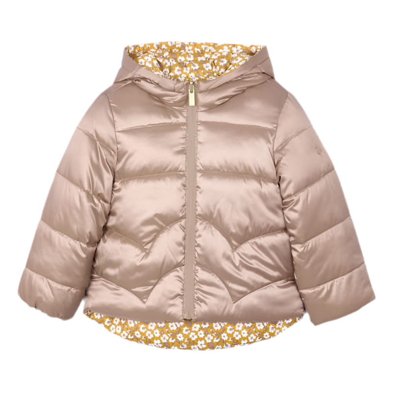 Floral Mole Reversible Puffer Jacket