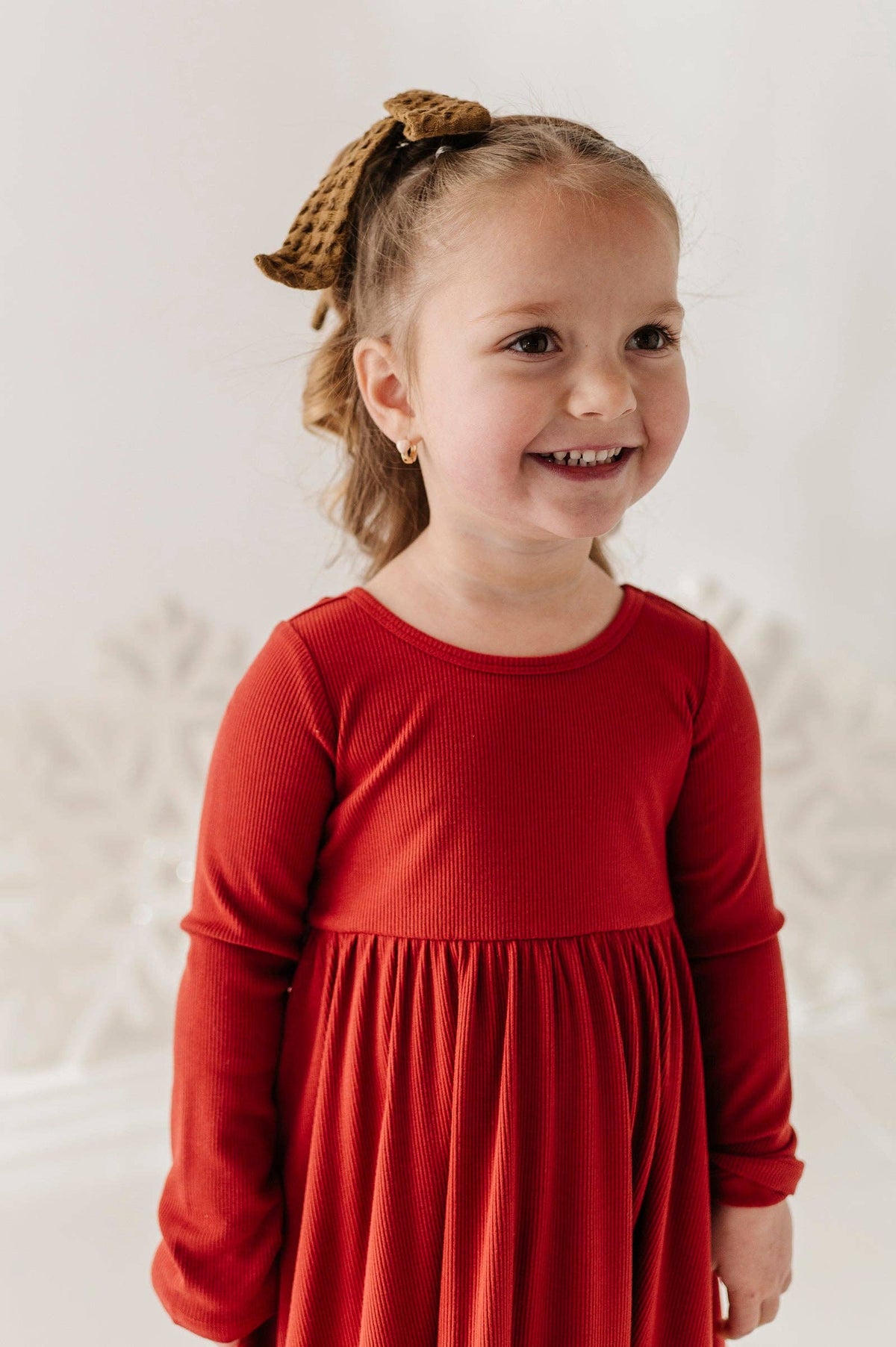 Berry Red Ribbed Ballet Dress