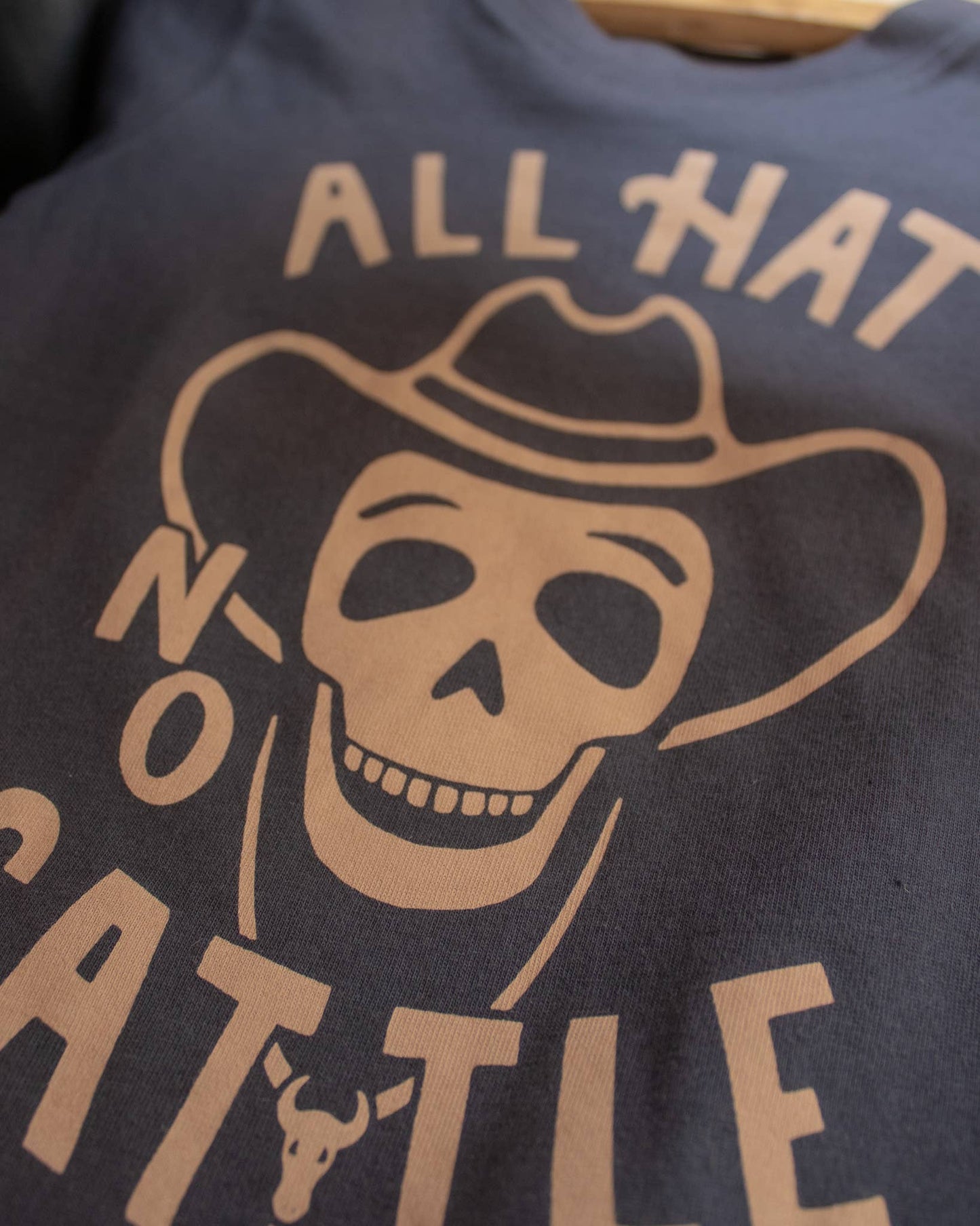 All Hat No Cattle Western Kids Tee