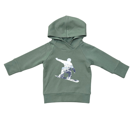Snowboard Raglan Hoodie